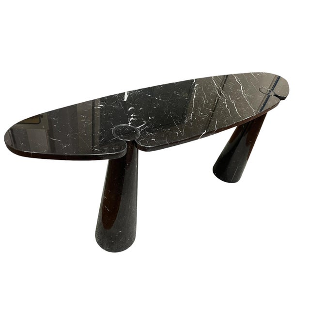 1980s Black Marble Eros Console by Angelo Mangiarotti for Skipper, 1990s For Sale - Image 5 of 8