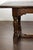 19th Century English Oak Table with Carved Apron and Turned Legs For Sale - Image 9 of 12