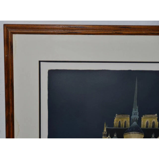 Notre-Dame De Paris Color Lithograph Signed / Numbered C.2004 For Sale - Image 4 of 10
