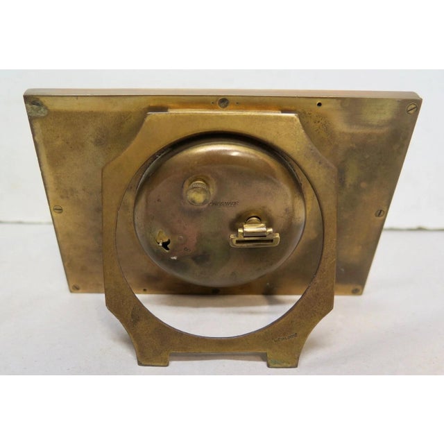 Metal Early 20th Century Art Deco Period Easel Back Desk Clock For Sale - Image 7 of 9
