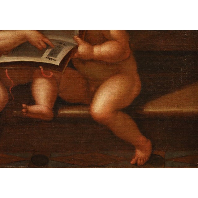 Guglielmo Caccia, Detto Il Moncalvo, Angels Hunting Couple Paintings, 1620, Oil on Canvas For Sale - Image 10 of 16