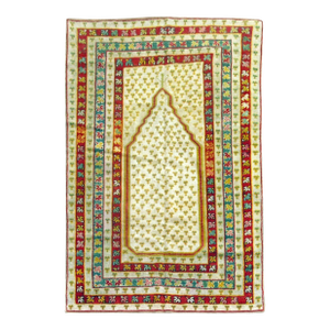 Antique Zabihi Collection Turkish Ghiordes Prayer Rug
