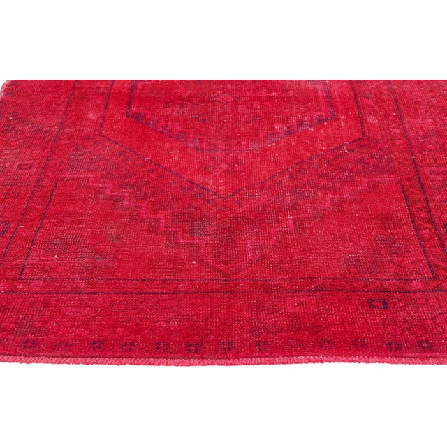 Vintage Red Turkish Oushak Rug, 03'07 X 06'07 For Sale - Image 4 of 10