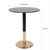 Kenneth Ludwig Chicago Kenneth Ludwig Chicago Micca Black Marble Bistro Table For Sale - Image 4 of 5