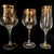 Mid 20th Century Mid 20th Century Bohemian Geneva Set of Crystal Gold Trimmed Barware - 21 pcs For Sale - Image 5 of 12