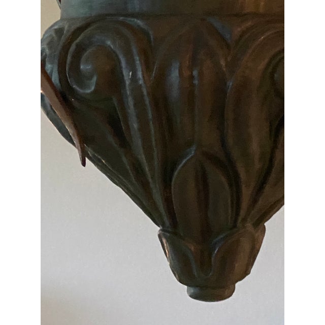 Early 20th Century Neoclassic Pendant Light Fixture For Sale - Image 4 of 7
