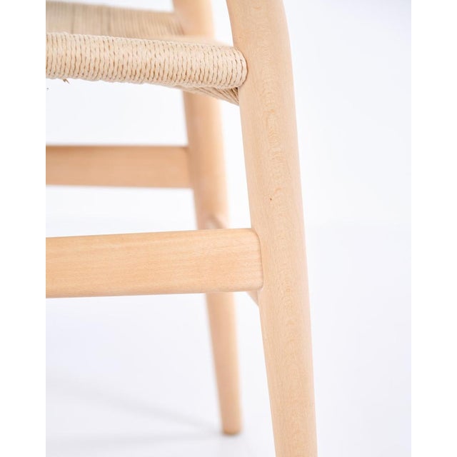 Model CH24 Wishbone Chairs in Beech and Cord by Hans J. Wegner for Carl Hansen & Søn, 1970s, Set of 6 For Sale - Image 11 of 17