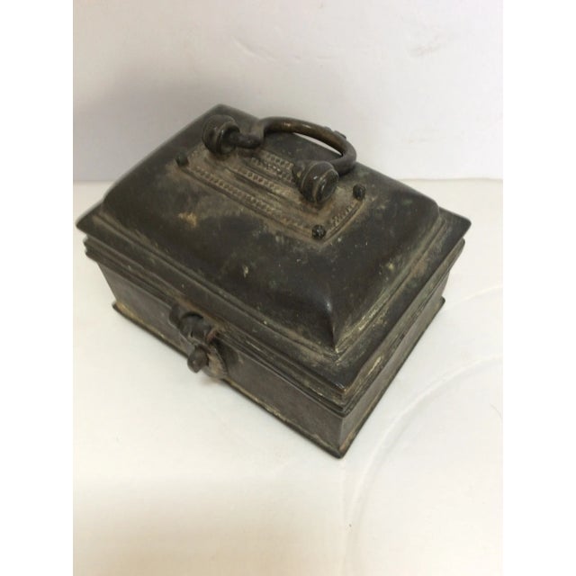 Early 19th Century Early 19th Century East Asian Bronze Lock Box For Sale - Image 5 of 11