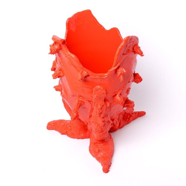 Not Yet Made - Made To Order Lemon Special Vase in Matt Pastel Orange by Gaetano Pesce for Fish Design For Sale - Image 5 of 5