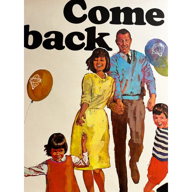 Original 1964 New York World's Fair Poster, "Come Back to the Fair," by Robert Peak. Produced for the second year of the...