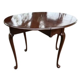 Late 20th Century Harden ~ Queen Anne ~ Drop Leaf Gate Leg Occasional Table For Sale
