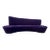 Postmodern Kidney Sofa by Directional For Sale