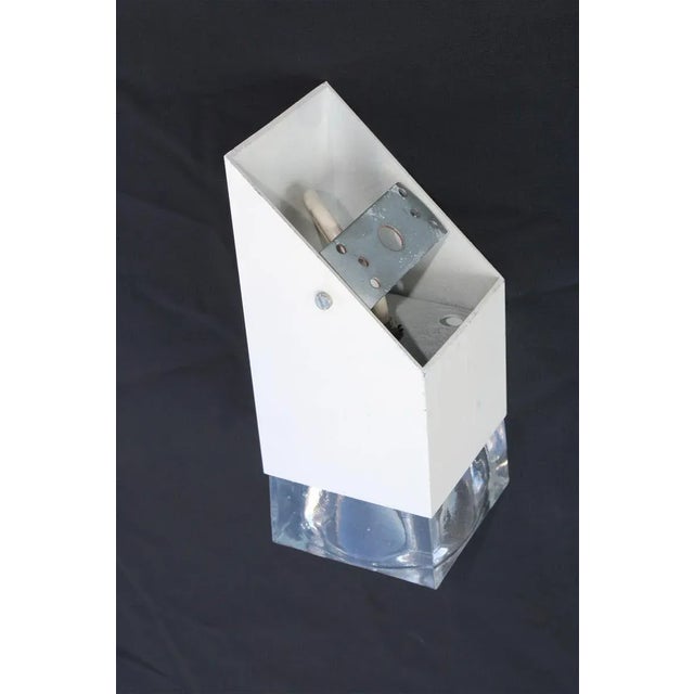 1970s Metal and Murano Glass Wall Lamp from Sciolari, 1970s For Sale - Image 5 of 9