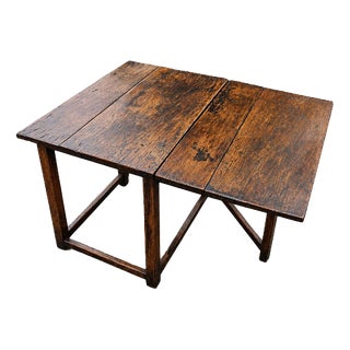 Drop Leaf Gate Leg Side Table, 1930s For Sale