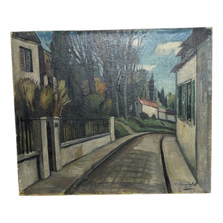 Nicolas Roumiantzeff, Town Landscape, 20th Century, Painting For Sale