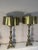 Antique Palatial Baroque Style Brass Lamps With Brass Shades - a Pair For Sale - Image 10 of 12