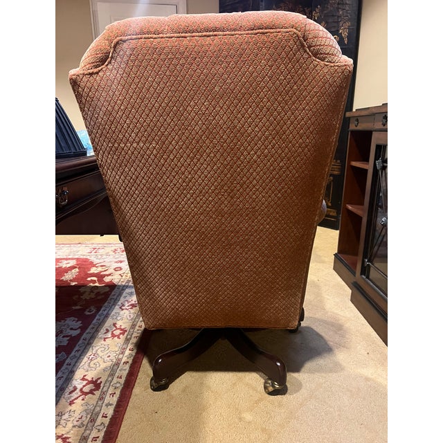 Traditional Early 21st Century Tufted Office Chair by Hancock & Moore For Sale - Image 3 of 12