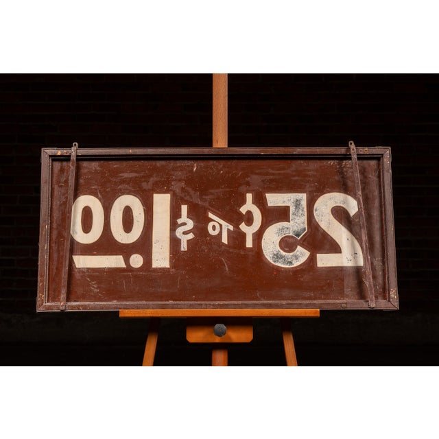 Early 20th Century Vintage Rog Retail Pricing Display Sign For Sale - Image 5 of 10