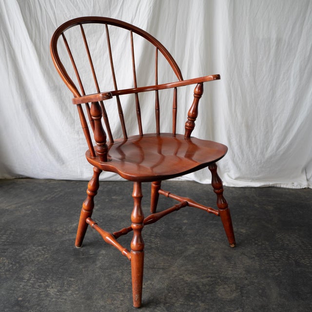 Mid 20th Century Mid 20th Century Pair of Mid-Century Windsor A/K/A Captain's Arm Chairs For Sale - Image 5 of 7