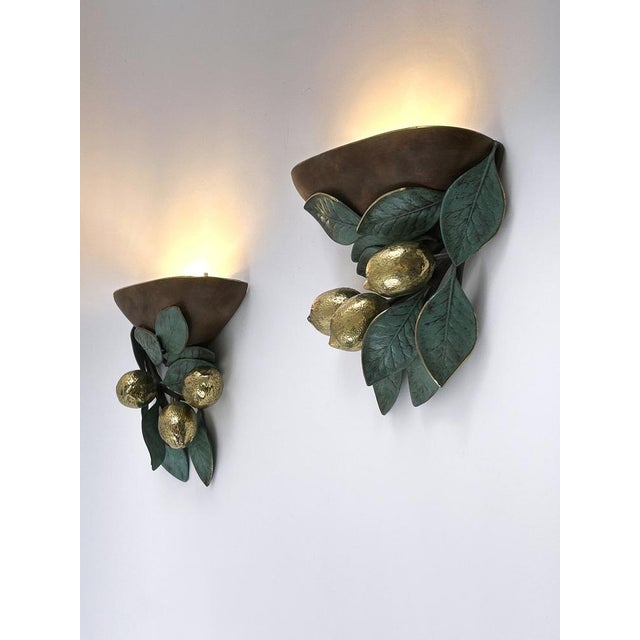 Mid-Century Brass Lemon Sconces by Hans Möller, 1970s, Set of 2 For Sale - Image 11 of 18