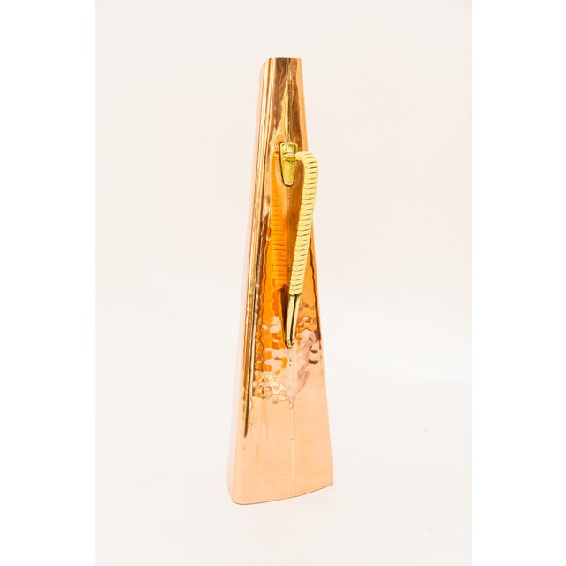 Hammered Copper Vase, Vienna, 1950s For Sale - Image 4 of 8