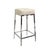 Pasargad Home Safari Cowhide Bar Stool with Silver Steel Legs For Sale In New York - Image 6 of 6