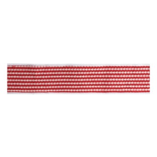 Woven Stripe Wired Cotton Ribbon 4" x 5 Yds. For Sale