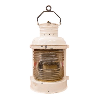 Early 1900s Marine Masthead Ship Lantern For Sale