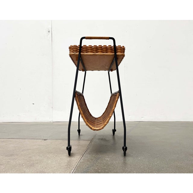 Mid-Century Modern German Serving Cart with Tray, 1960s For Sale - Image 11 of 18