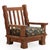 1960s A Pair of French Heavy Oak Brutalist Style Open Arm Chairs, C. 1960. For Sale - Image 5 of 8