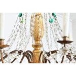 Blue Italian 18th Century Massive Giltwood and Crystal Chandelier For Sale - Image 8 of 10