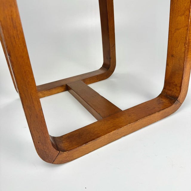 Mid-Century Bentwood and Woven Rope Stool, 1970s For Sale - Image 9 of 10