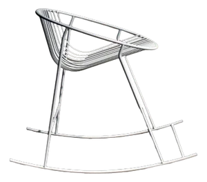 Shell Rocking Chair by Viewport-Studio for equilibri-furniture