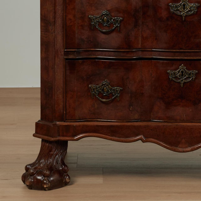 Antique Dutch Burled Wood Commode or Chest For Sale - Image 13 of 17