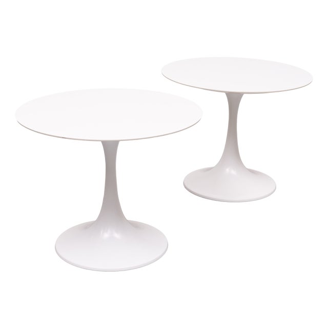 Tulip Side Tables by Maurice Burke for Arkana, 1970s, Set of 2 For Sale
