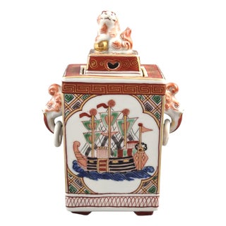 Edo Nanban Ship in Porcelain, 1860 For Sale