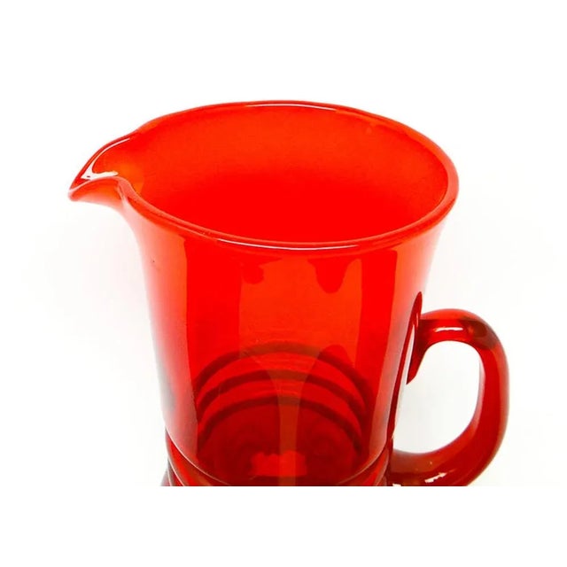 1970s Postmodern Juice Set from Barbara Glassworks, Poland, 1970s, Set of 7 For Sale - Image 5 of 8