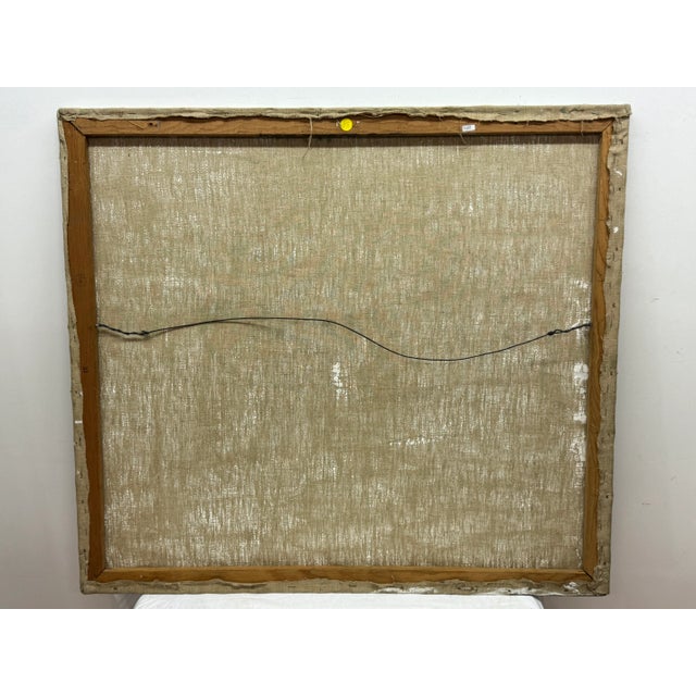 1960s P. Ciment 1968 Figural Oil Painting For Sale - Image 5 of 5