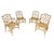 Brown Vintage 5-Piece Bamboo Glass Dining Table & Chairs For Sale - Image 8 of 14