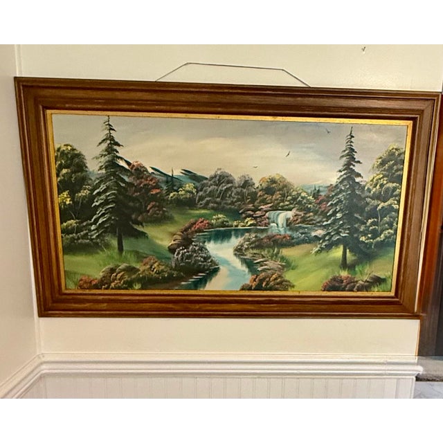 1960s Large Original Oil Painting by Mamie Sherlock For Sale - Image 11 of 12