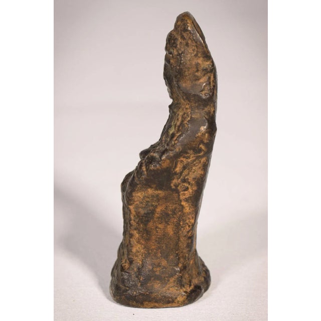 Metal Fortuna, Roman Period, Bronze Sculpture For Sale - Image 7 of 9