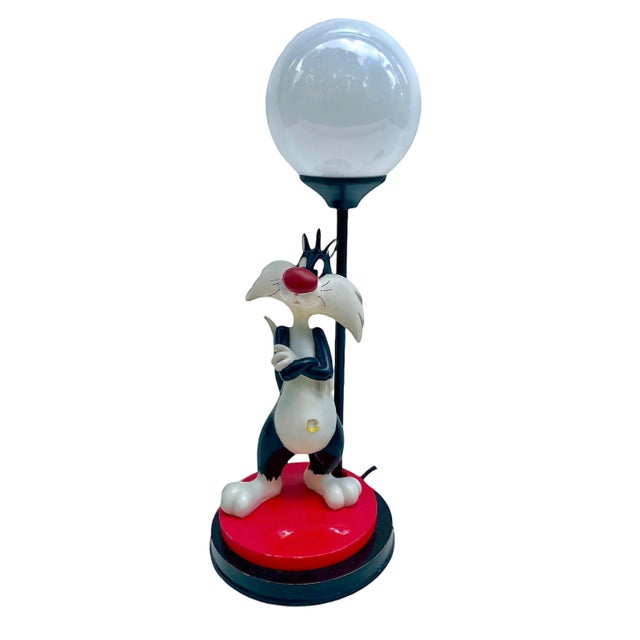 Sylvester Cat Table Lamp, 1970s For Sale