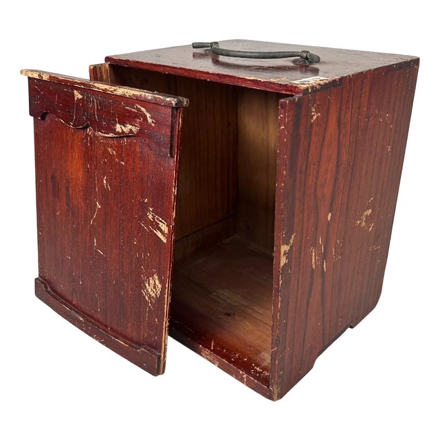Antique Wooden Storage Box, Japan, 1900 For Sale