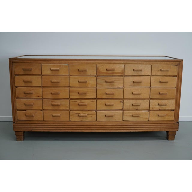 British Maple and Oak Haberdashery Cabinet or Shop Counter, 1930s For Sale - Image 18 of 18