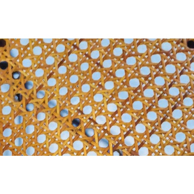 Antique Victorian Walnut Barley Twist Library Armchair with Cane Seat & Back An elegant Victorian walnut barley twist...