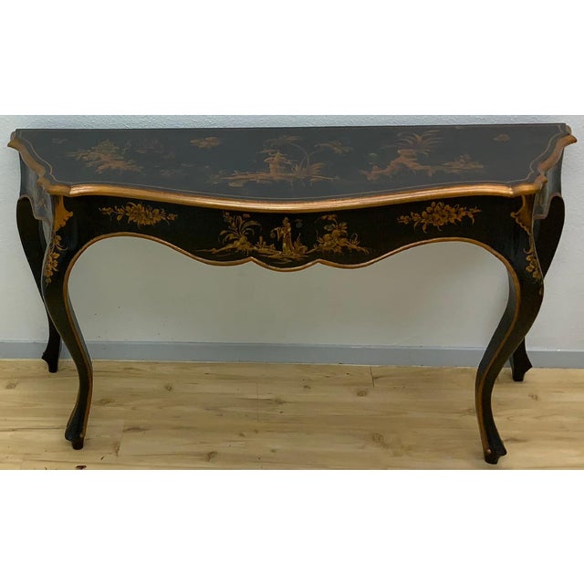 SPECIAL ACCENT IMPORTED ENTRY CONSOLE PIECE. Unique Asian Motif Console table. Made in Italy.