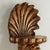 Wood Group of Four Antique Italian Seashell and Seahorse Wall Brackets For Sale - Image 7 of 18