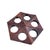 1960s Danish Modern Solid Rosewood Triangular Napkin Rings- Set of 6 For Sale - Image 14 of 16