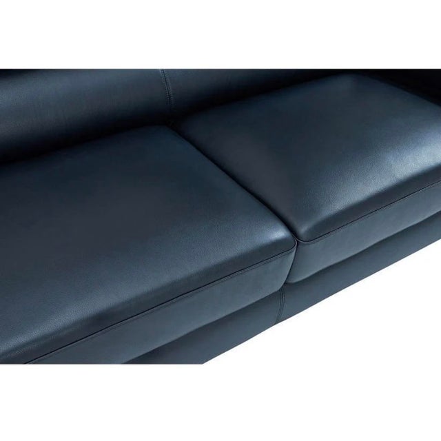 Soho Black 3-Piece Leather Match Living Room Set For Sale - Image 4 of 10