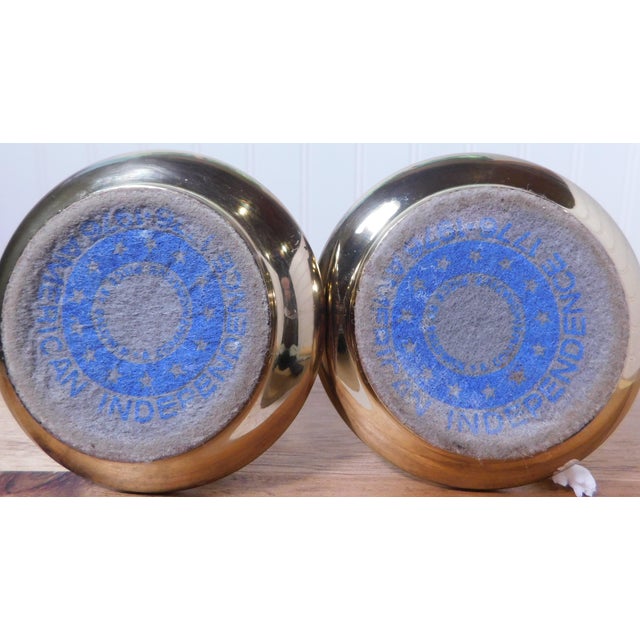 Vintage Baldwin Brass Candlestick Holders: 200th Anniversary Pair For Sale - Image 12 of 14